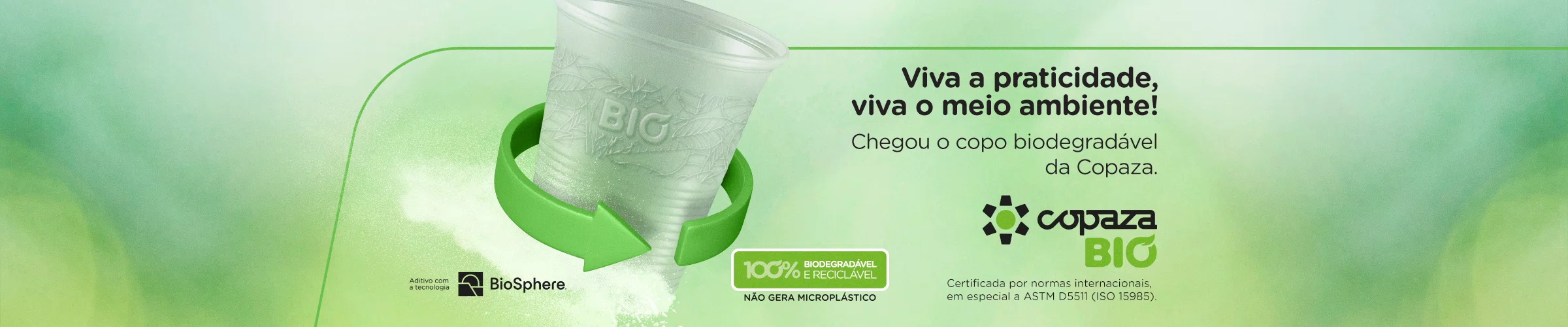 Copo Biodegradável 180 ml