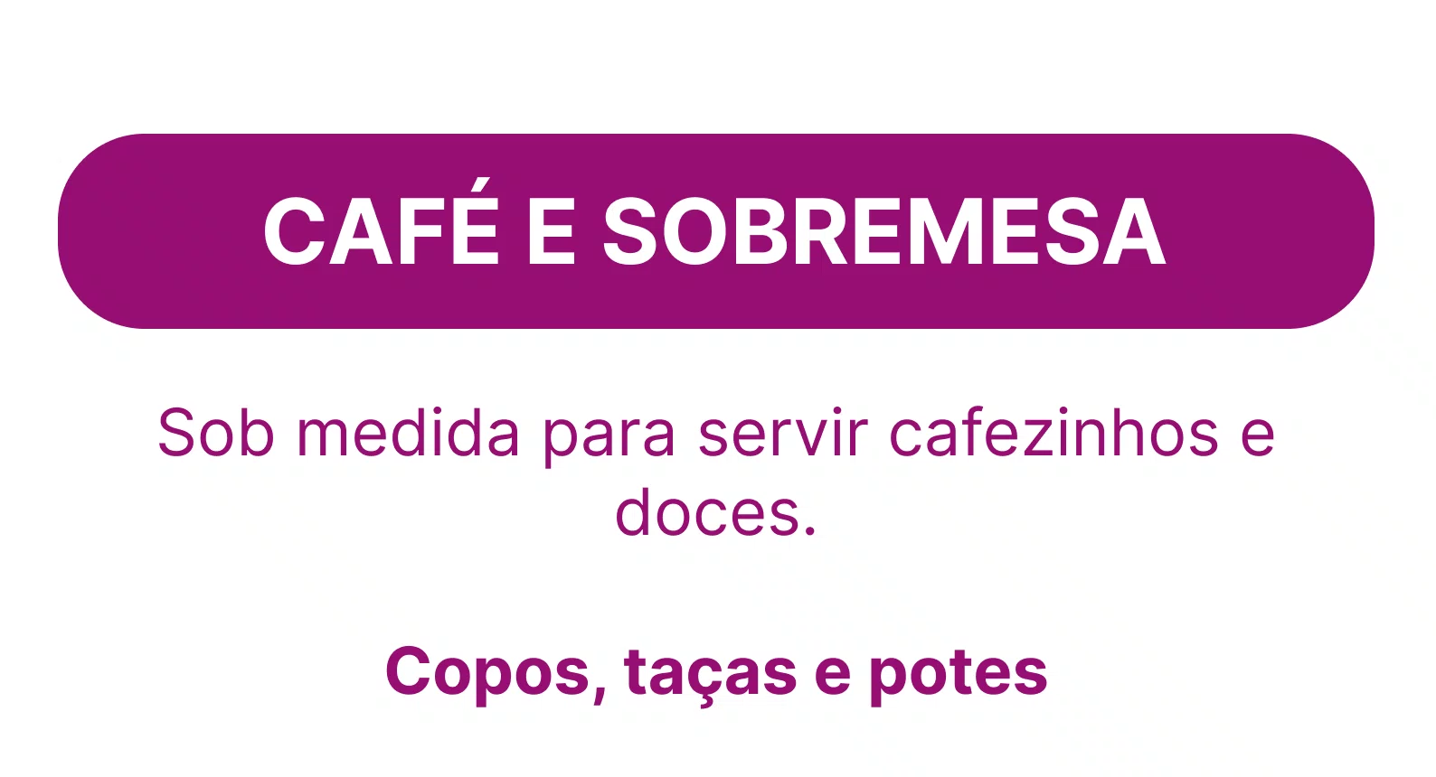 Café e Sobremesa