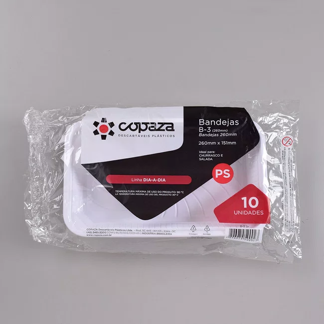 Bandeja sem Divisão 3,50x15,00x26,00- C/10 Unidades