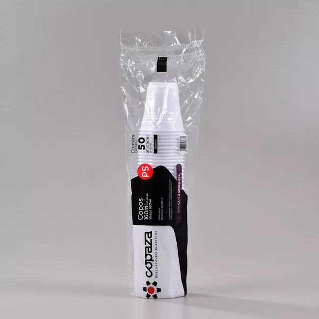 Copo Branco 160 ml - C/50 Unidades