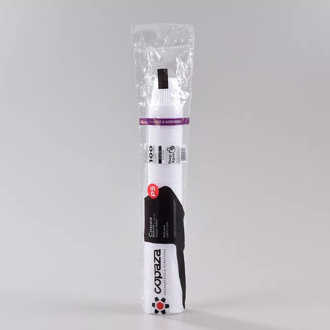Copo Branco 50 ml (Cafezinho) - C/100 Unidades