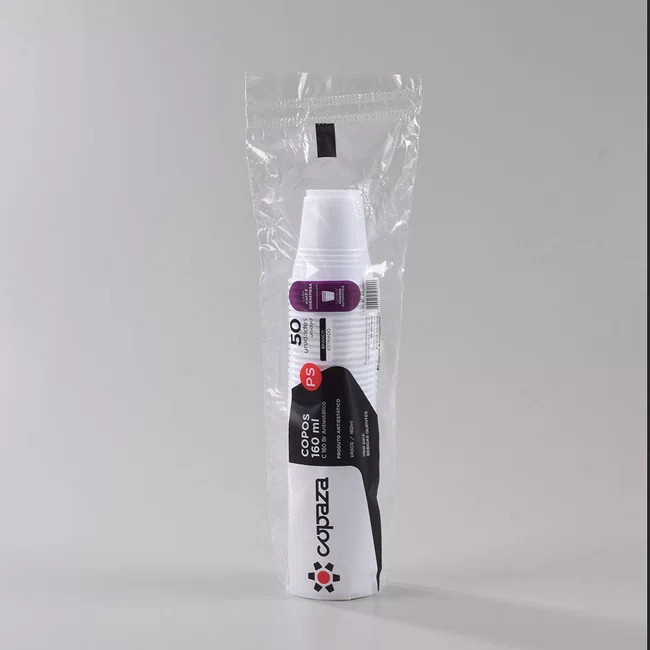 Copo Branco Antiestático 160 ml - C/50 Unidades