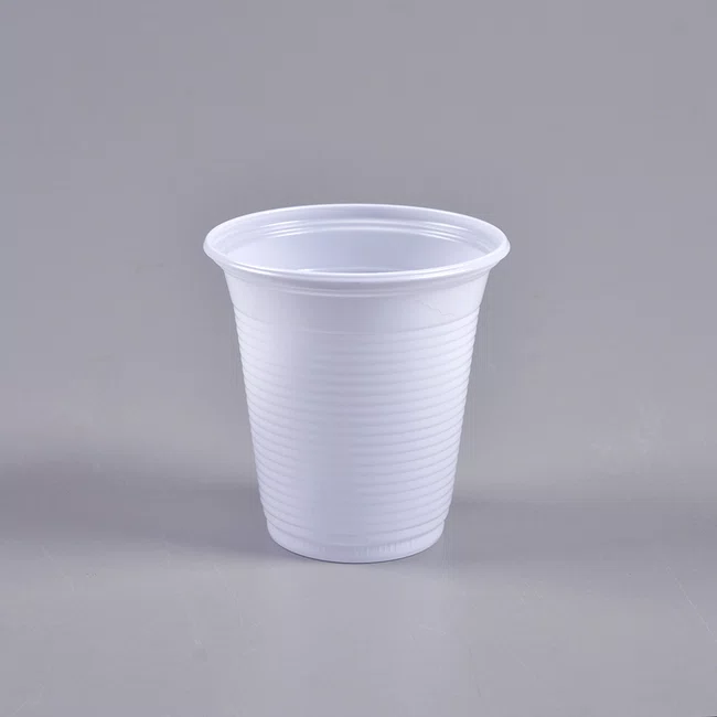 Copo Copaza Descartável Branco Estriado 150 ml 100 Unidades