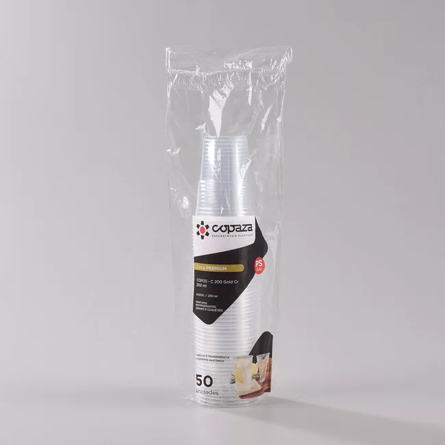 Copo Gold Cristal 200 ml - C/50 Unidades