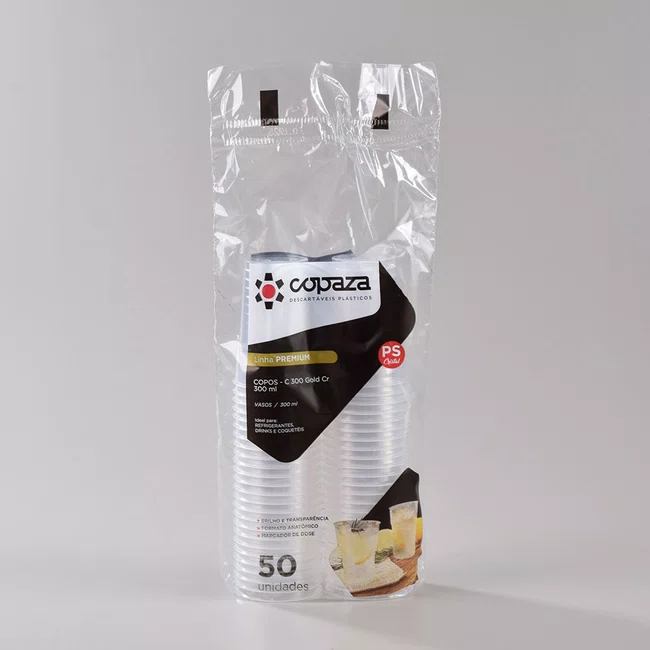 Copo Gold Cristal 300 ml - C/50 Unidades