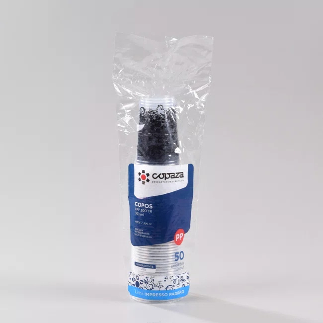 Copo Personalizado Arabesco Preto 300 ml - C/50 Unidades