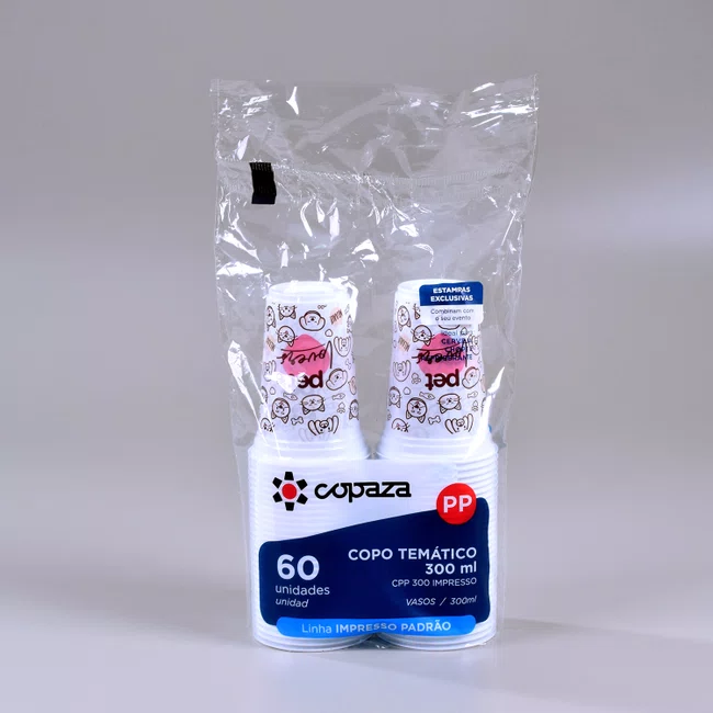 Copo Personalizado Pet Lovers 300 ml - C/60 Unidades