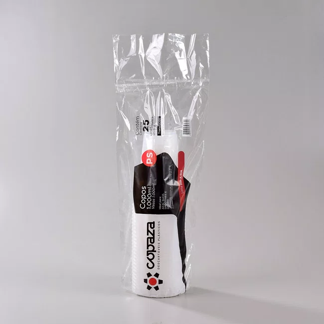 Copo Transparente 1000 ml - C/25 Unidades