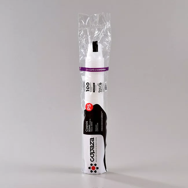 Copo Transparente 50 ml (Cafezinho) - C/100 Unidades