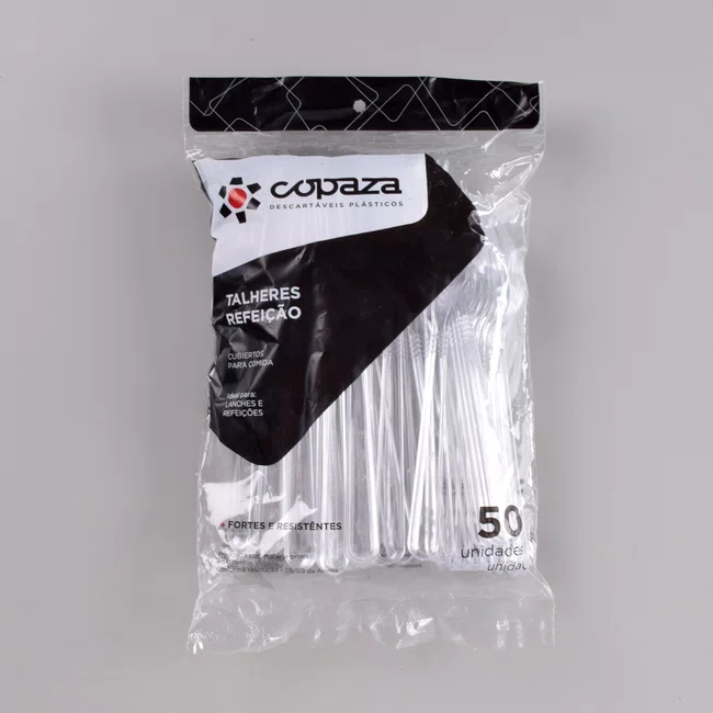 Garfo Refeição Cristal 17,70 cm - C/50 Unidades