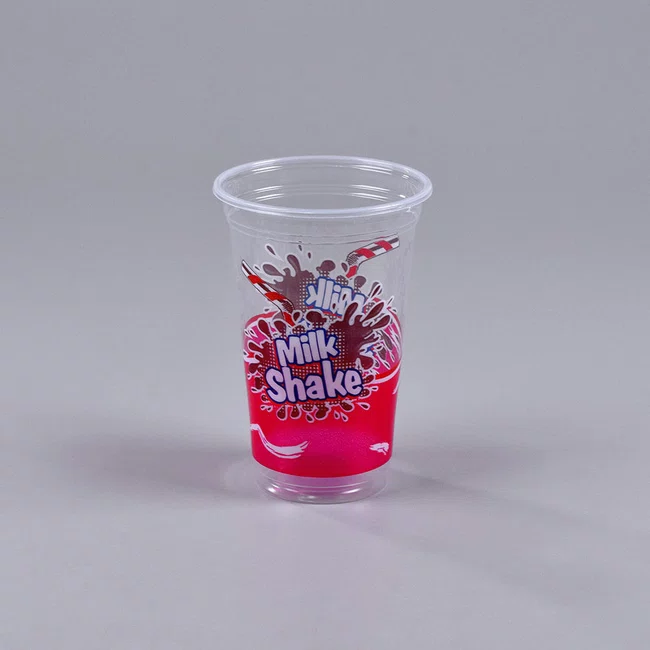 Kit Milkshake - Copo Personalizado Milkshake 550 ml e Tampa Perfurada - C/50 Unidades