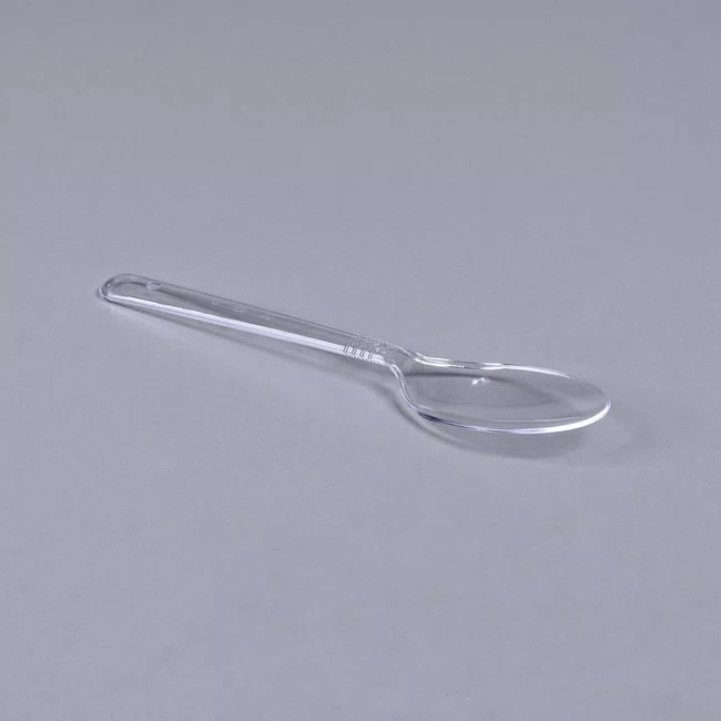 Kit Refeição Cristal - Prato 21 cm, Colher, Garfo e Faca - C/50 Unidades