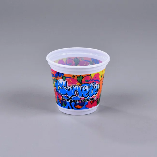 Pote Personalizado Cônico Sorvete 300 ml - C/50 Unidades