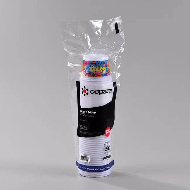 Pote Personalizado Sorvete 240 ml - C/50 Unidades