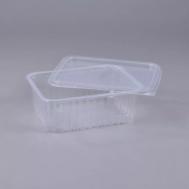 Pote Retangular Com Tampa 1000 ml - C/25 Unidades