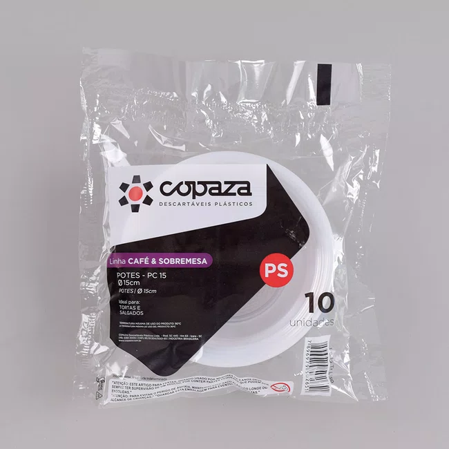 Pote Transparente Cumbuca 150 ml - C/10 Unidades