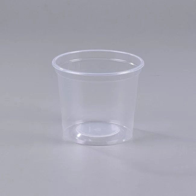 Pote Transparente Redondo 350 ml - C/50 Unidades