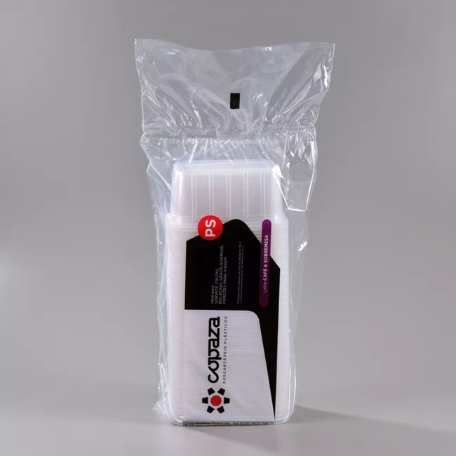 Pote Transparente Retangular 1500 ml - C/70 Unidades