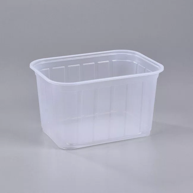 Pote Transparente Retangular 2000 ml - C/70 Unidades