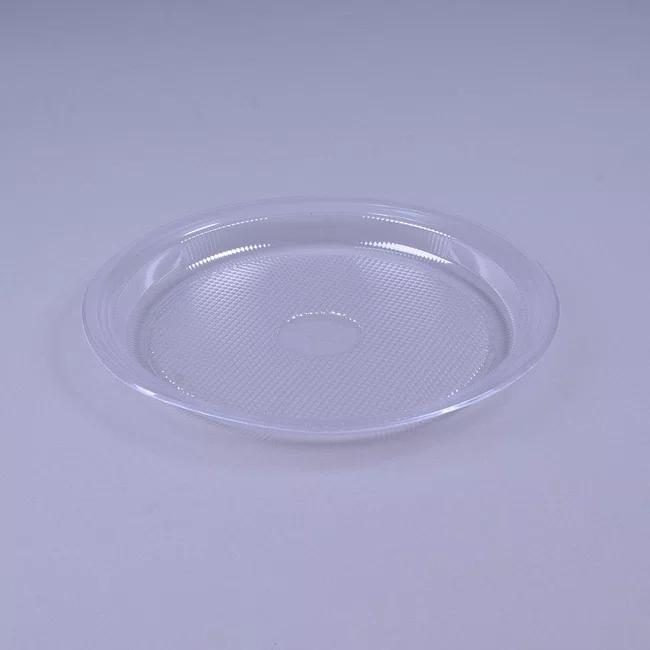 Prato Cristal 21 cm - C/10 Unidades