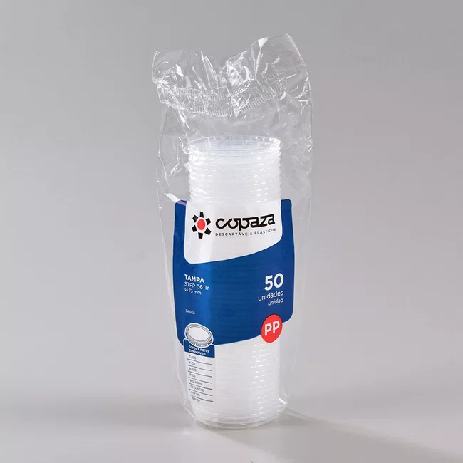 Sobretampa Transparente 06 - C/50 Unidades