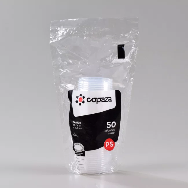 Tampa Super Transparente 06 - C/50 Unidades