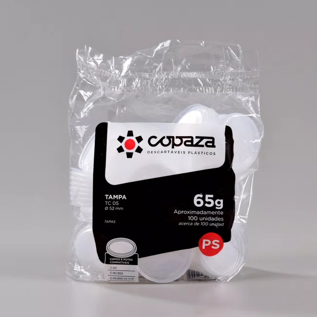 Tampa Transparente 05 - C/100 Unidades