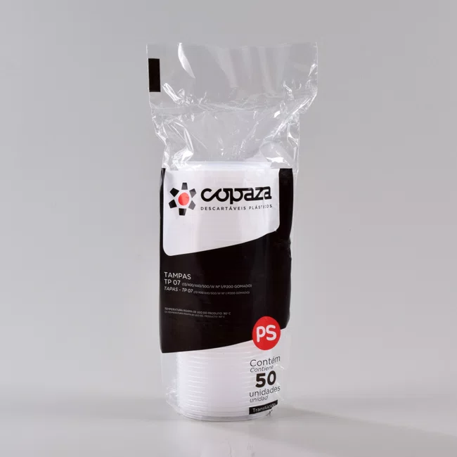 Tampa Transparente 07 - C/50 Unidades