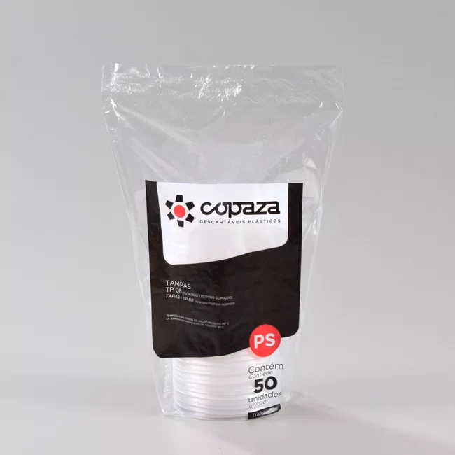 Tampa Transparente 08 - C/50 Unidades