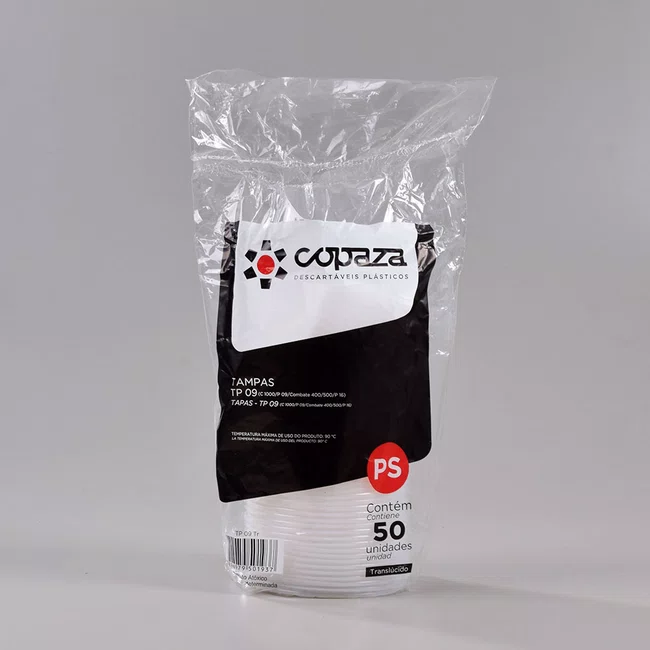 Tampa Transparente 09 - C/50 Unidades