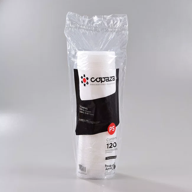 Tampa Transparente 10 - C/120 Unidades