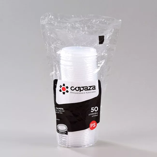 Tampa Transparente 550 - C/50 Unidades