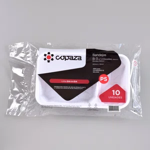 Bandeja com 2 Divisões 3,50x15,00x26,00 - C/10 Unidades