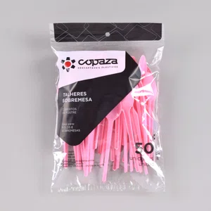 Colher Sobremesa Rosa 12,00 cm - C/50 Unidades