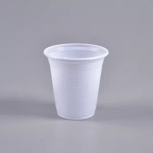 Copo Copaza Descartável Branco Estriado 150 ml 100 Unidades