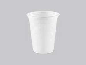 Copo Copaza Descartável Branco Estriado 180 ml 100 Unidades