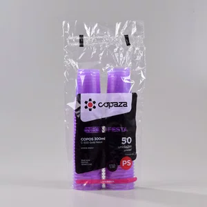 Copo Gold Neon Lilás 300 ml - C/50 Unidades