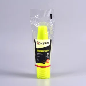 Copo Neon Amarelo 330 ml - C/50 Unidades