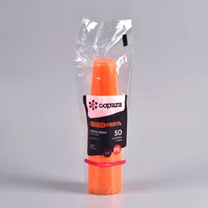 Copo Neon Laranja 330 ml - C/50 Unidades