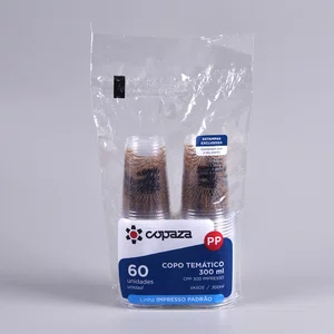 Copo Transparente Personalizado Réveillon 300 ml - C/60 Unidades