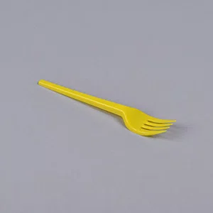 Garfo Sobremesa Amarelo 12,00 cm - C/50 Unidades