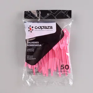 Garfo Sobremesa Rosa 12,00 cm - C/50 Unidades