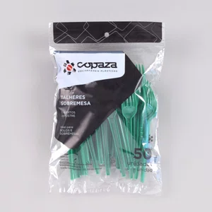 Garfo Sobremesa Verde 12,00 cm - C/50 Unidades