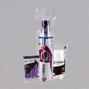 Kit Açaí - Copo Personalizado Açaí 550 ml, Colher Roxa e Tampa - C/50 Unidades