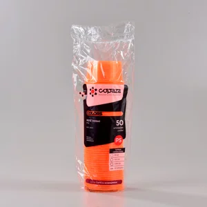 Pote Laranja Redondo 300 ml - C/50 Unidades