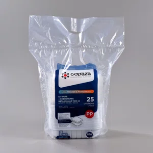 Pote Retangular Com Sobretampa 1100 ml - C/25 Unidades