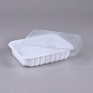 Pote Retangular Com Sobretampa 1100 ml - C/25 Unidades