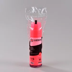 Pote Rosa Redondo 200 ml - C/50 Unidades