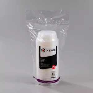 Pote Transparente Combate Com Relevo 500 ml - C/60 Unidades