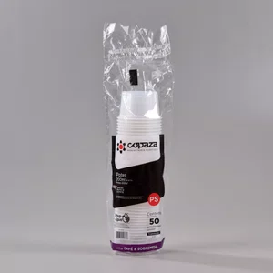 Pote Transparente Redondo 200 ml - C/50 Unidades